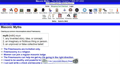 Desktop Screenshot of masonicmyths.com