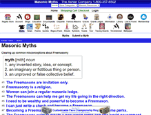 Tablet Screenshot of masonicmyths.com